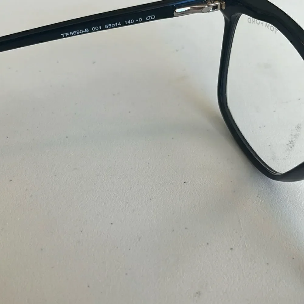 Tom Ford TF 5690 001 55mm Black & Brown Tortoise Eyeglasses
